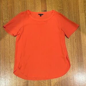 Banana Republic Vibrant Orange Short Sleeve Top Size Medium